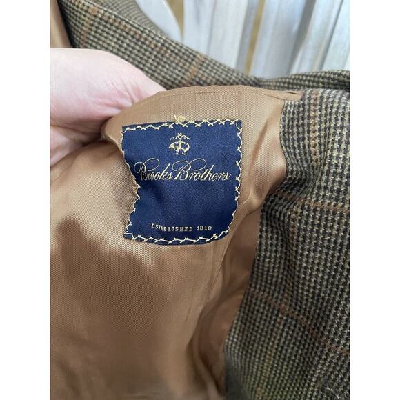 Vintage Brooks Brothers Mens Blazer Sport Coat Jacket Size 44L Wool Cashmere - Picture 6 of 12